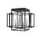 Z-Lite Titania 4 Light Flush Mount, Black 454F-BK-CH - alternate 4